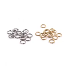 

100pcs 5-12mm Stainless Steel Open Jump Rings Double Loops Split Rings Connectors For DIY Jewelry Making Findings Accessories