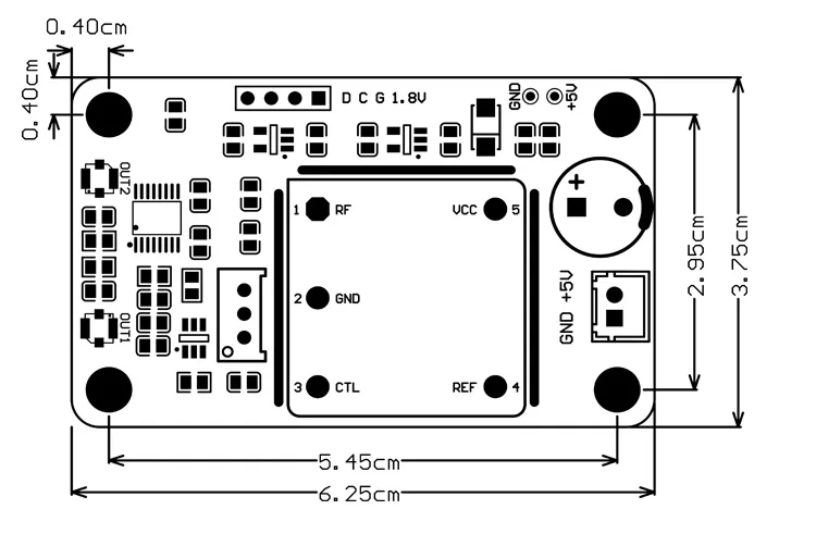 Crystal Clock Board Termostática Atualização de Freqüência sc Cut Saída em Dois Sentidos 10mhz160mhz - Imagem 2
