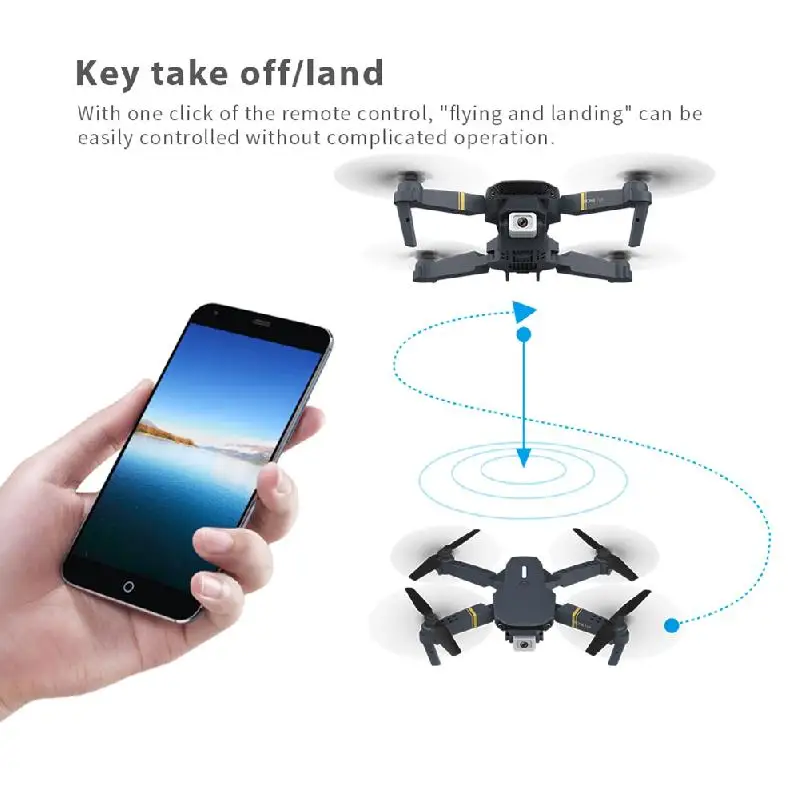 Mini Folding Drone 4K Dual Camera Live Video Remote Control Quadcopter With Children And Adults Maintaining Altitude Lts