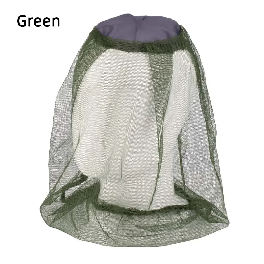 Outdoor Fishing Cap Anti Mosquito Insect Net Face Repellent Hat Bug Mesh Head Net Face Protector Mesh Travel Camping Cap mosquito head net