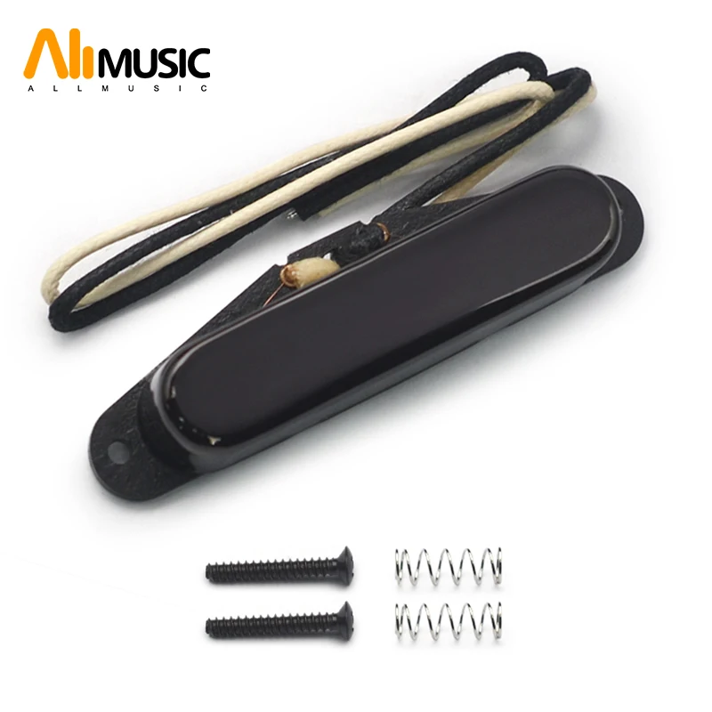 

Alnico 5 TL герметичный одножильный шейный пикап Alnico 5 Магнитная волоконная пластина Шпулька стержень хромированный черный золотой