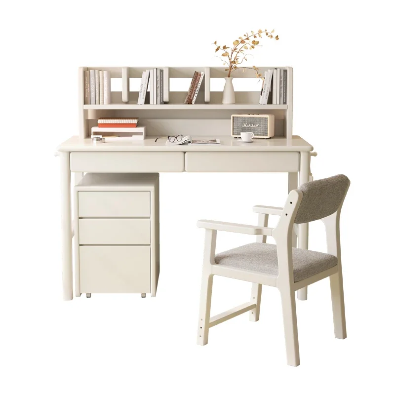 Desk, bookshelf, integrated household desktop computer desk, modern and simple bedroom,