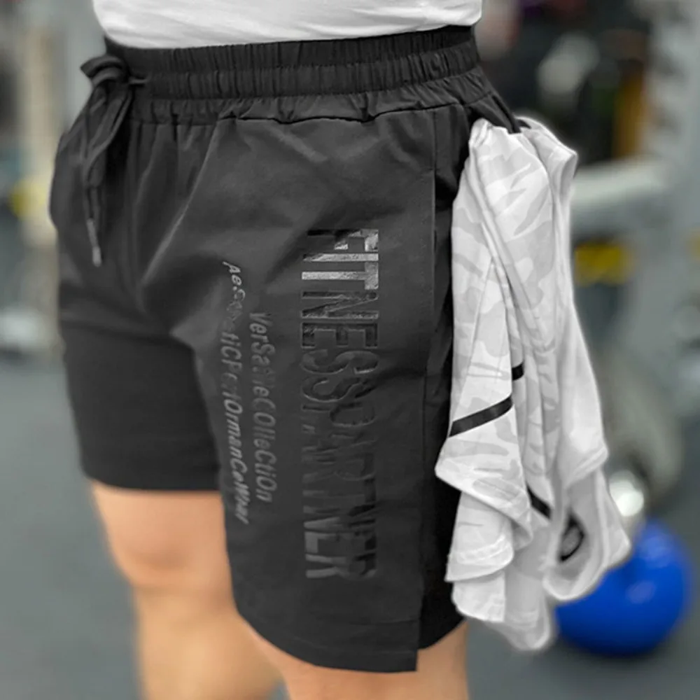 Men's Athletic Shorts Quick Drying Invisible Open Crotch Outdoor Sex Basketball Training Tight Breathable Running Fitness Pants