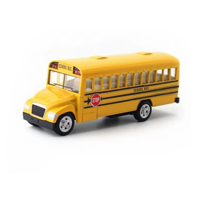 1100 Scale USA Classical School Bus Toy Van RMZ City Diecast Toy Car
