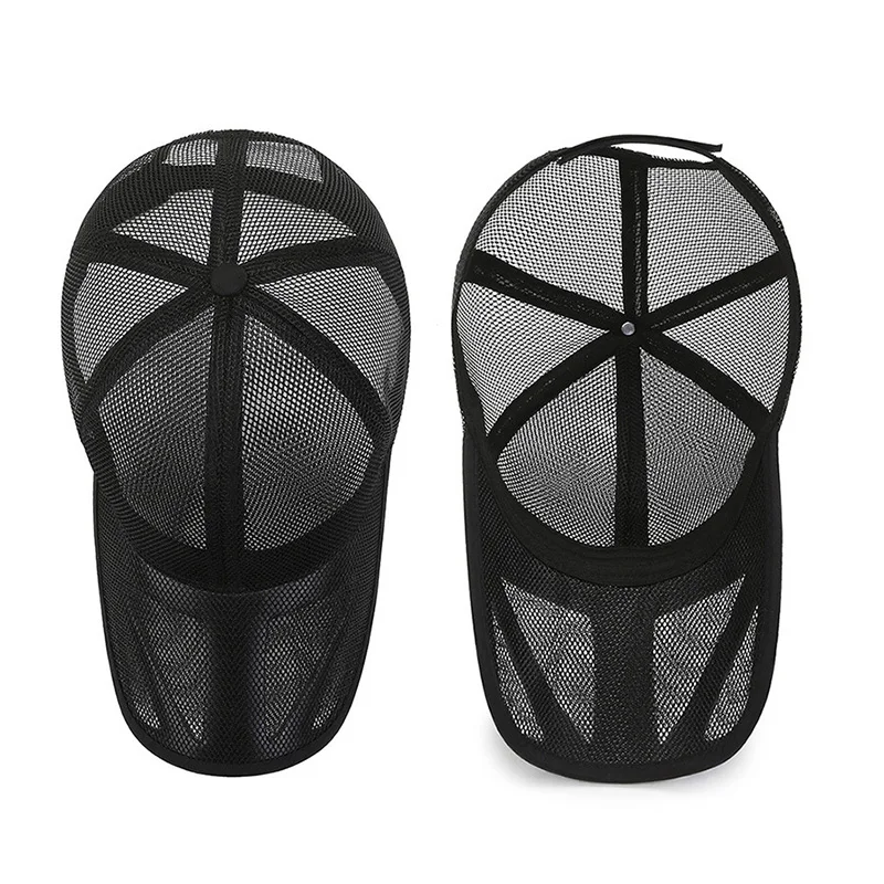 New Men Summer Mesh Cool Trucker Hat Waterproof Quick Dry Fishing Sunhat Long Brim Outdoor UV Protection Cap Fashion Male Bonnet - Image 6