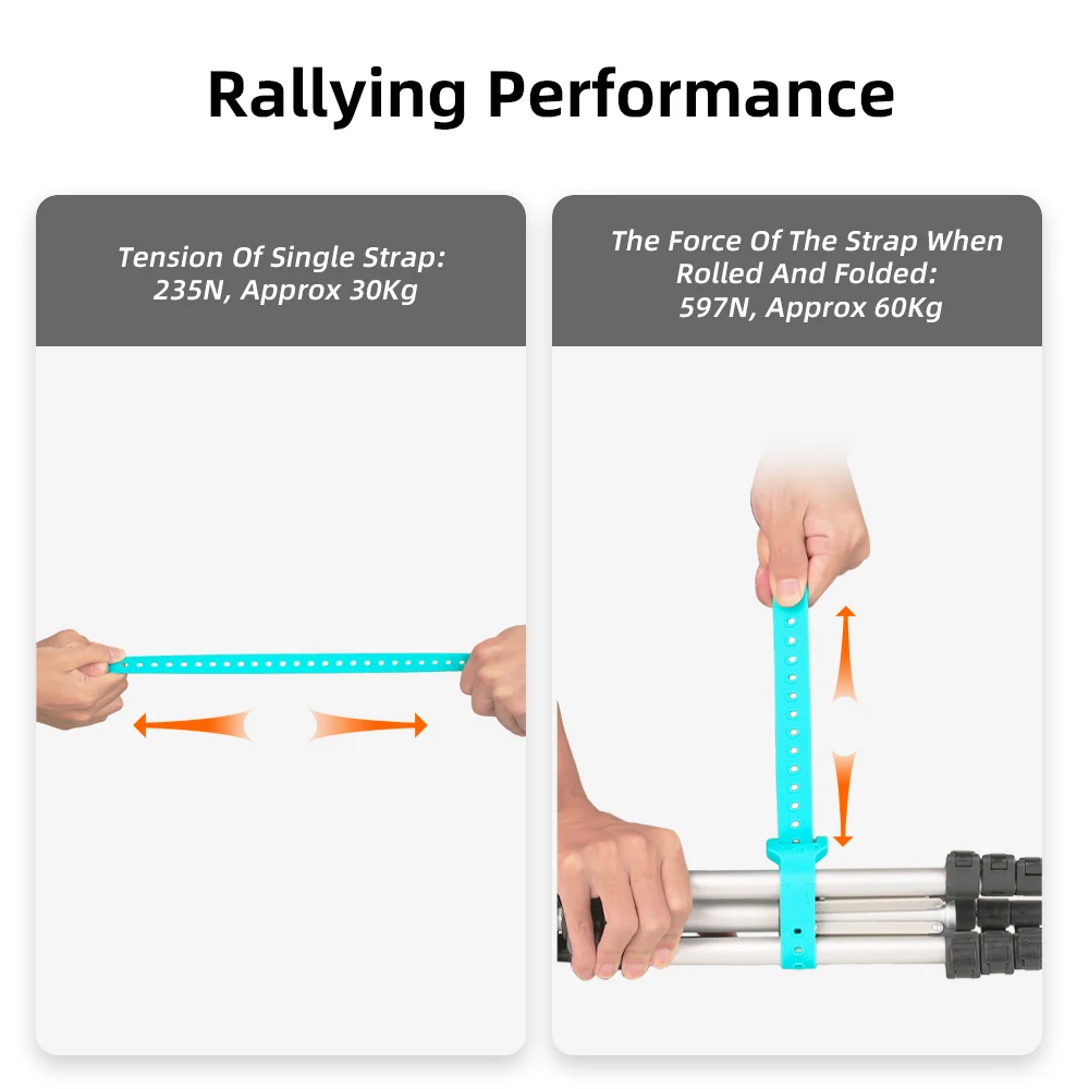 ملحقات ربط الدراجة النارية بحزام مطاطي من Rhinowalk مصنوع من مادة TPU - Image 5