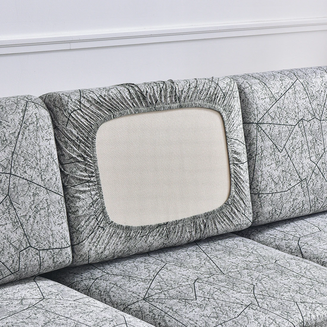 Polyester Printed Non-slip Stretch Sofa Slipcover for Home Decor and Furniture Protection