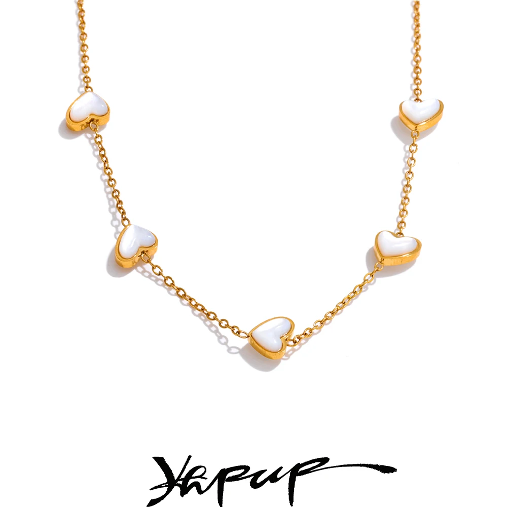 Yhpup Double-Sided Stainless Steel Jewelry