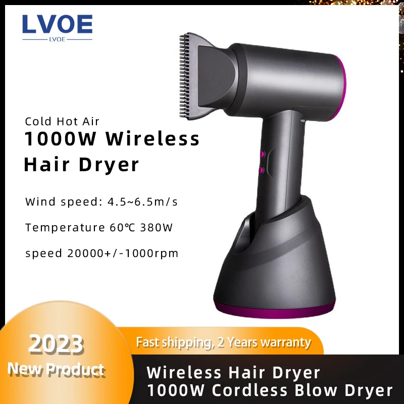 Mua USB Rechargeable Wireless Hair Dryer Hot with Cold Air Portable Cordless  Hair Dryer Mini Handheld Tiger Belblow Dryer trên Amazon Nhật chính hãng  2023 | Giaonhan247
