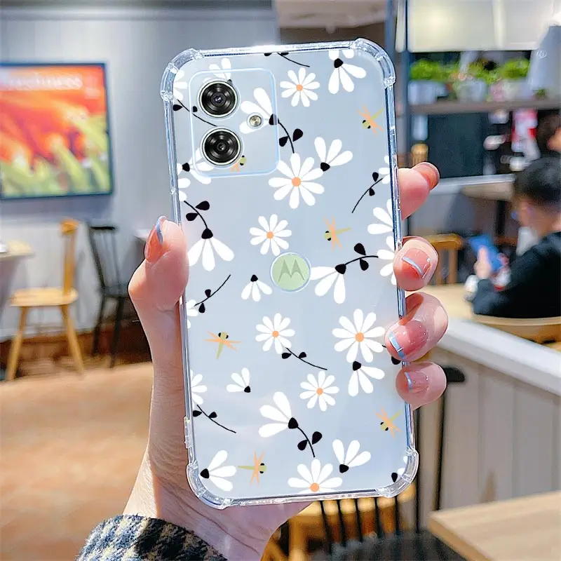 World of Flowers Transparent Phone Case - Floral Design Cover
