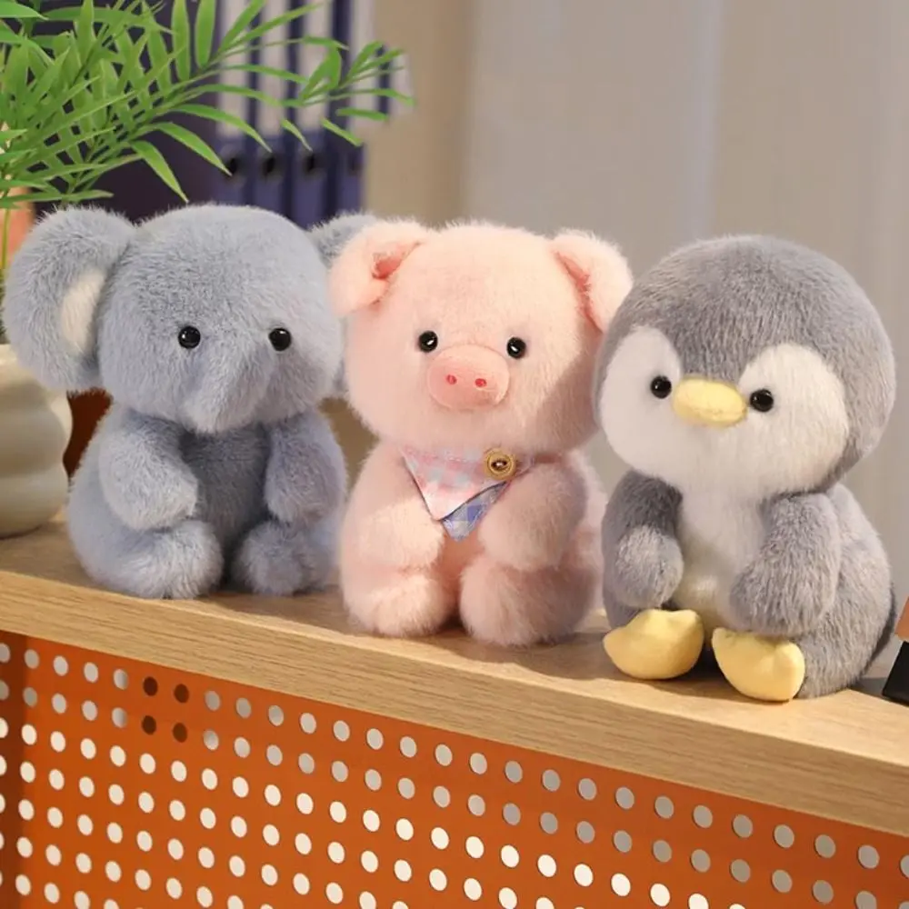 귀여운 15cm 플러시 동반자 인형 플러시 코끼리 봉제인형 베개 슈퍼 소프트 곰 동물 플러시 장난감 데스크 장식