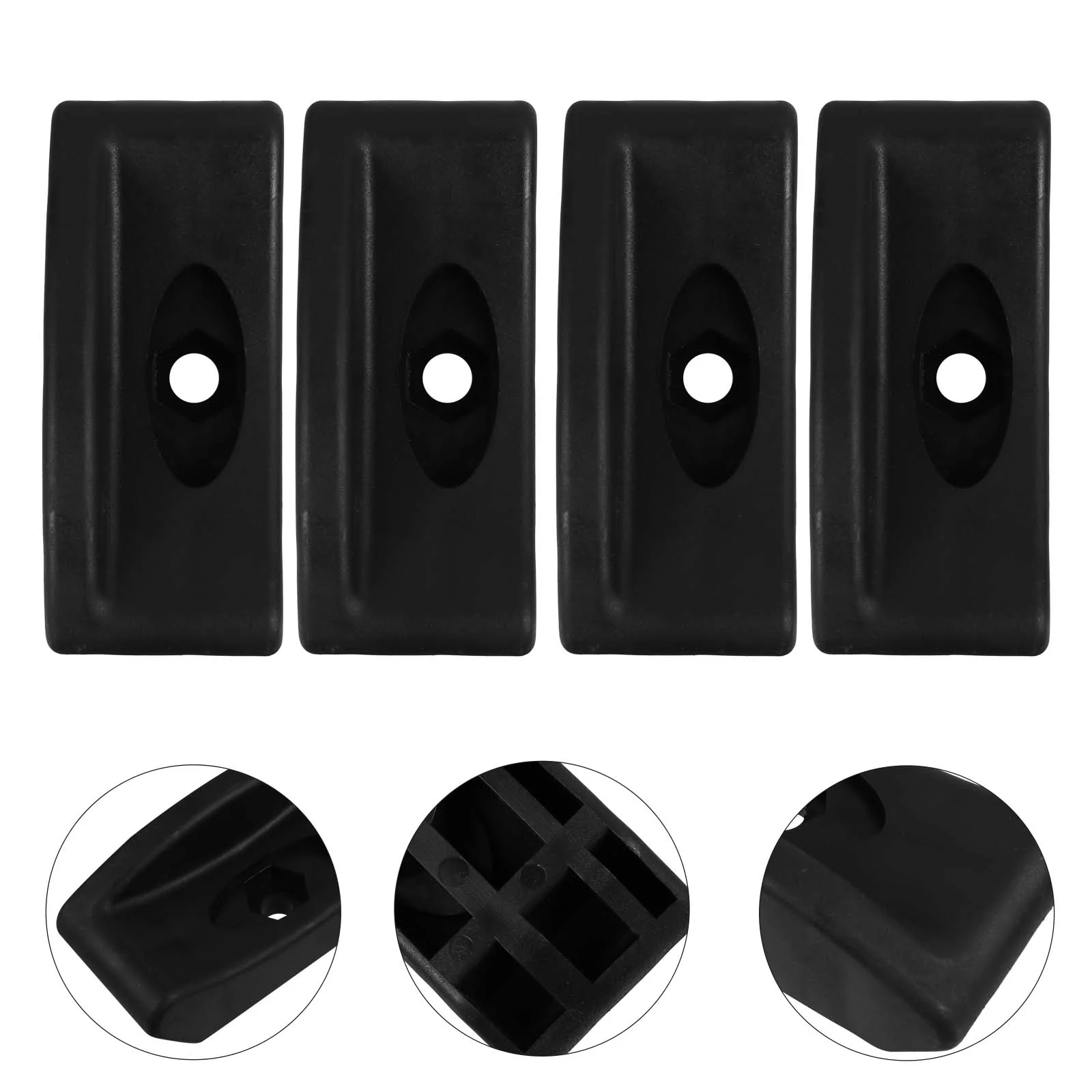

4 Pcs Dumbbell Rack Support Dumbbells Black Storage Shelves Lifting Tree Stand for Brackets