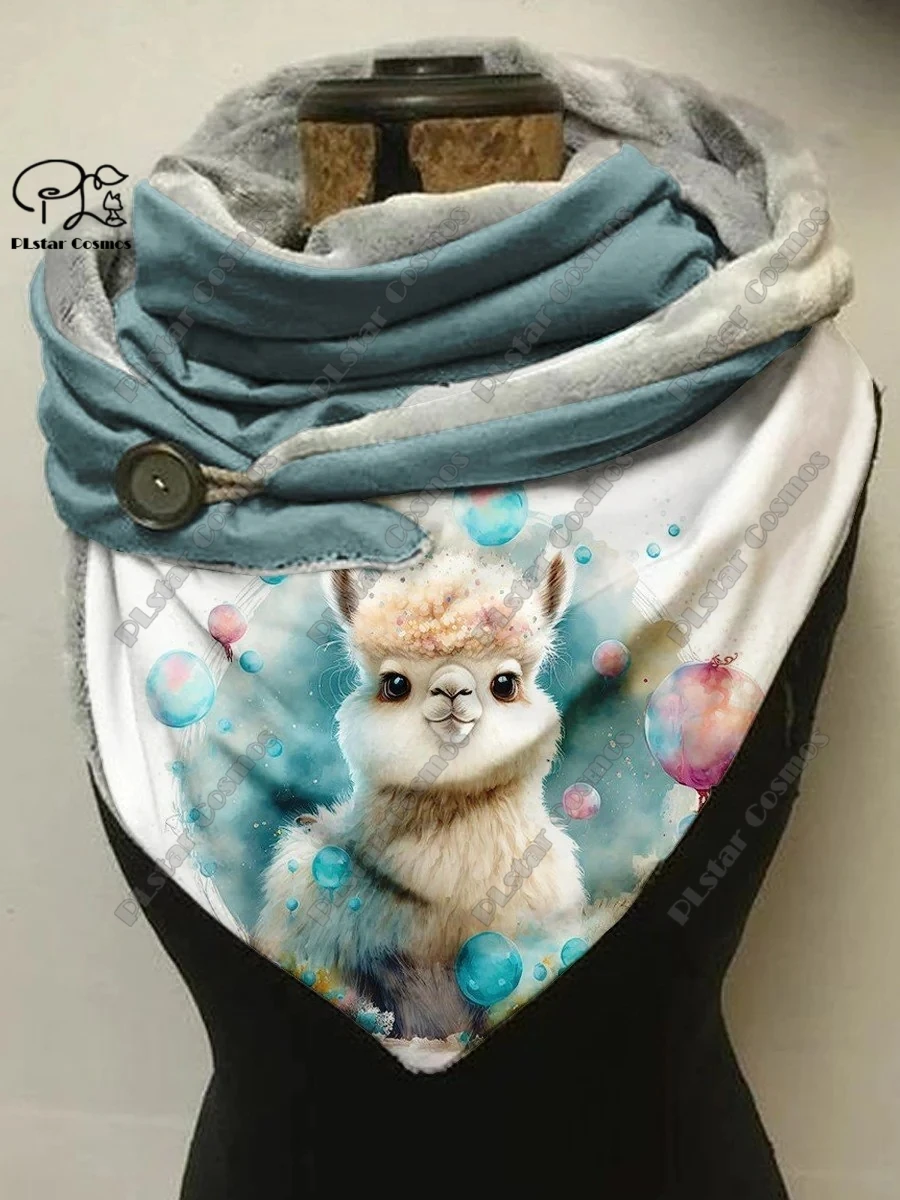 Рисунок 4 - Детская теплая шаль с 3D-принтом животных