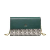 CH Exquisite Craftsmanship Women's Crossbody Bag Light Luxury Design Chain Bag Letter Elements Color Blocked Women's Chain Bag - Image 5