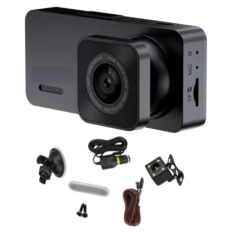 

Camera Double / Triple Lens Dashcam Video Recorder Parking Monitoring Wide Front and Back Dashcam Dropship