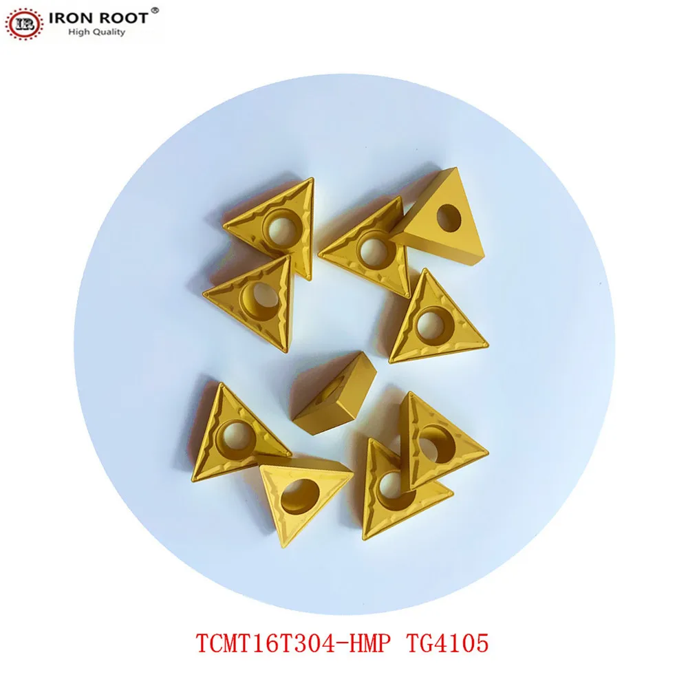 

IRON ROOT turning inserts TCMT090204, TCMT110204, TCMT106T308, HM TG4105 CNC Metal Lathe Tool Turning Carbide Inserts for STFCR