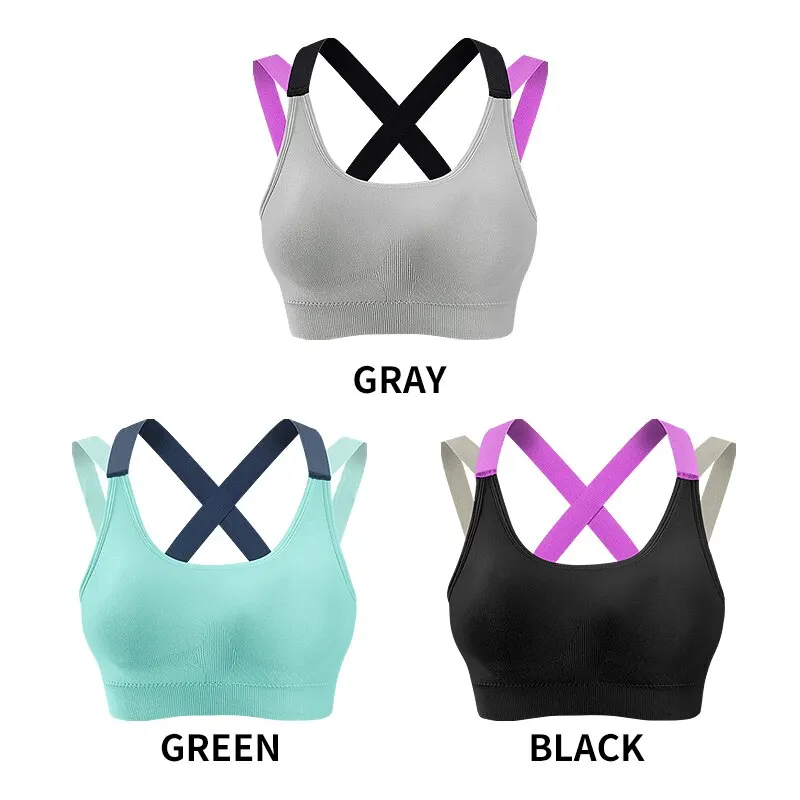 Women Seamless Bra Camisole Tanks Underwear Crop Top L XL Black Green Gray Skin Breathable Sexy Sports Fitness Yoga Casual women lingerie bra