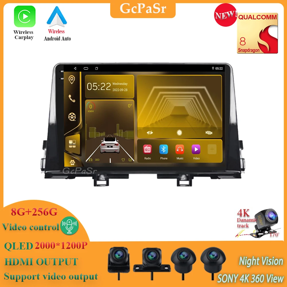 

Android 13 Qualcomm Snapdragon Автомобильная стереомагнитола, мультимедийный плеер для KIA PICANTO Morning 2016 2017 2018 2019 2020, мультимедиа