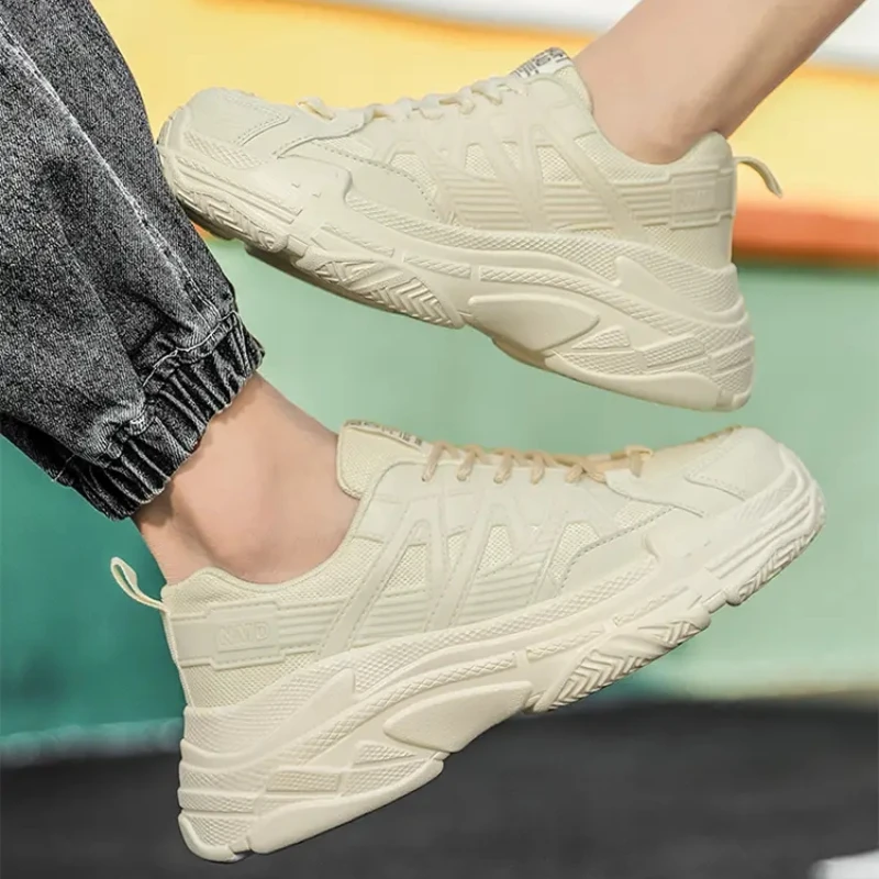 

Кроссовки унисекс на платформе, дышащие, удобная повседневная обувь, на толстой подошве, большие размеры 36-47, летняя модель