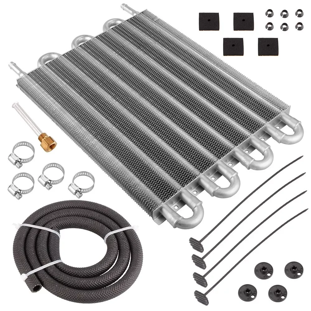 Universelles Aluminium-Ölkühler-Kit 4-reihig 6-reihig 8-reihig Auto-Getriebe-Kühler für manuelle und automatische Fahrzeuge – Detail 24