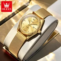 OLEVS 5692 Montres pour femmes, montre à quartz avec date automatique, montre-bracelet de luxe, étanche, élégante, montre de soirée pour femmes, NOUVEAU 2026 2