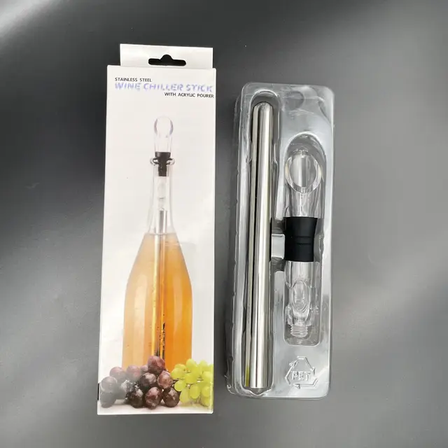 Marksson - Wine Chiller Set, Wine Bottle Cooler, Cooling Rod, 5-in-1  Stainless Steel Cooling Stick, Includes Chiller Rod, Decanter Aerator,  Pourer, Stopper and Premium Foil Cutter — Marksson