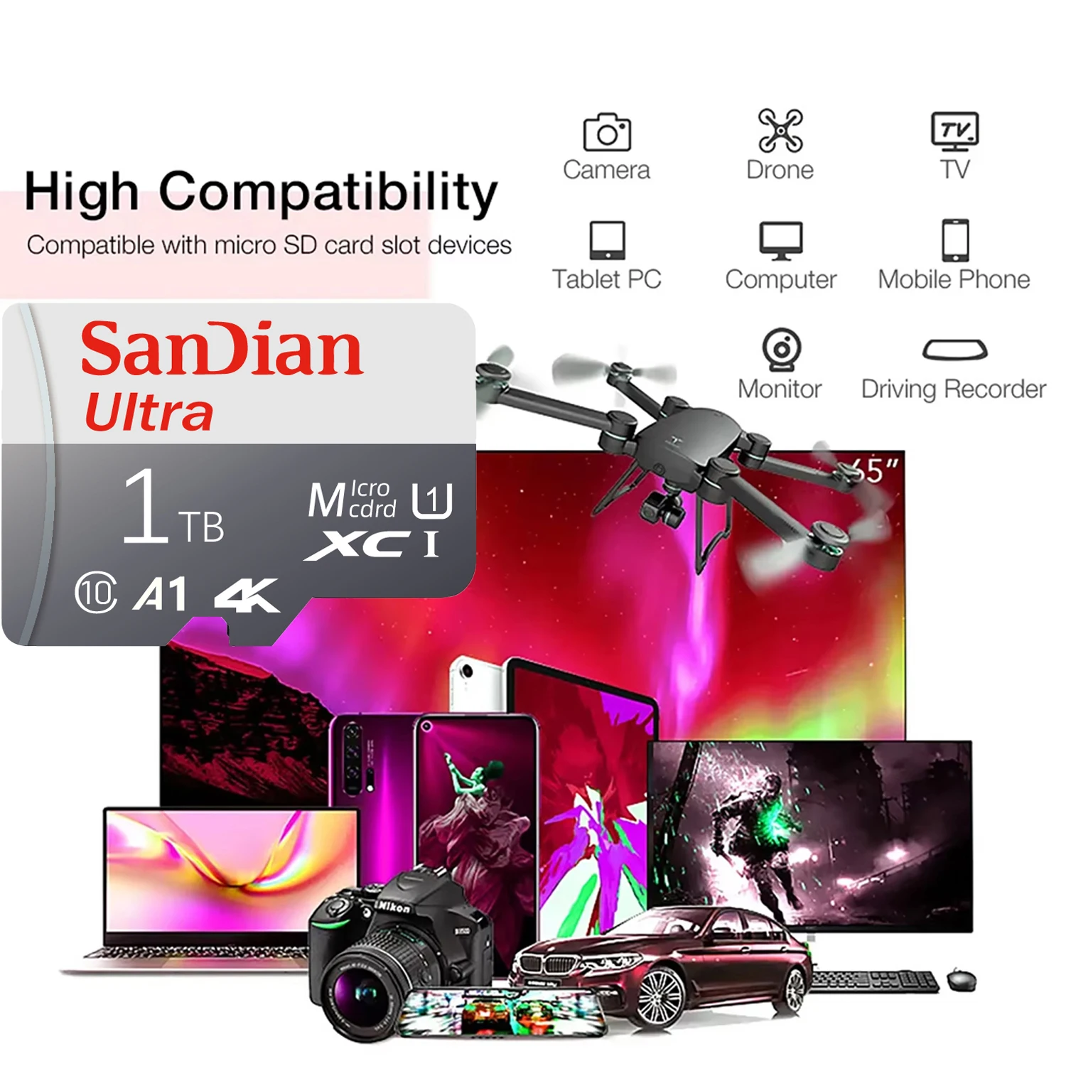 High-Speed Micro SD Memory Card - Multiple Storage Options