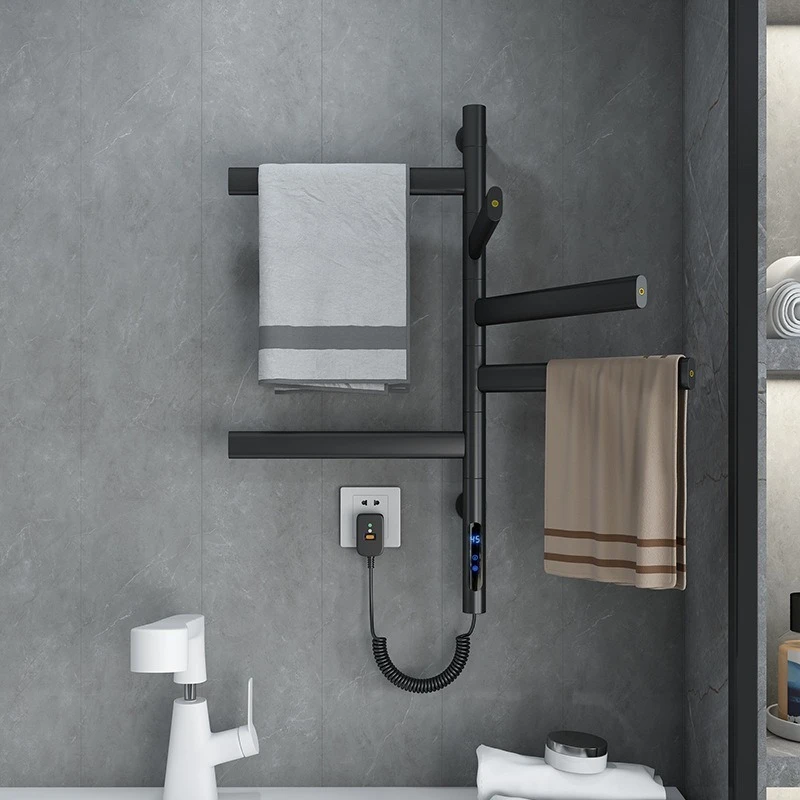 ราวแขวนผ้าเช็ดตัวไฟฟ้า สแตนเลส ติดผนัง กันน้ำ อุปกรณ์ในห้องน้ำ ราวตากผ้าแบบอุ่น 1