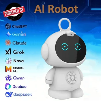 Nuovo robot intelligente AI WiFi giocattoli per l'educazione precoce per bambini riconoscimento vocale e macchina per l'apprendimento educativo interattivo vocale