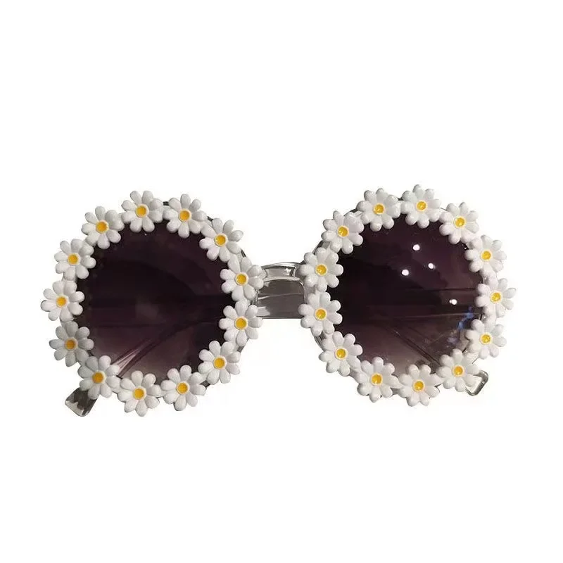 Kids Sunglasses Children Sunglasses Fashion Kids Round Flower Sunglasses