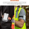 PVC Plastic Card Holder Polyester Reflective Wristband ID Card Holder Arm Adjustable ID Badge Elastic Arm Band ID Badge Holder 3