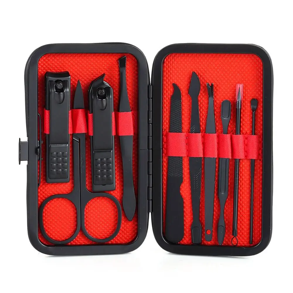 10 PCs Stainless Steel Nail Clippers Set Scissores Tweezer Ear Pick Multi-Function Daily Hand Foot Care Tools Set,nail clipper set,nail clipper,nail care kit,nail scissors set,nail clippers,manicure pedicure kit,manicure set,manicure sets,manicure nail clipper set,nail clippers kit