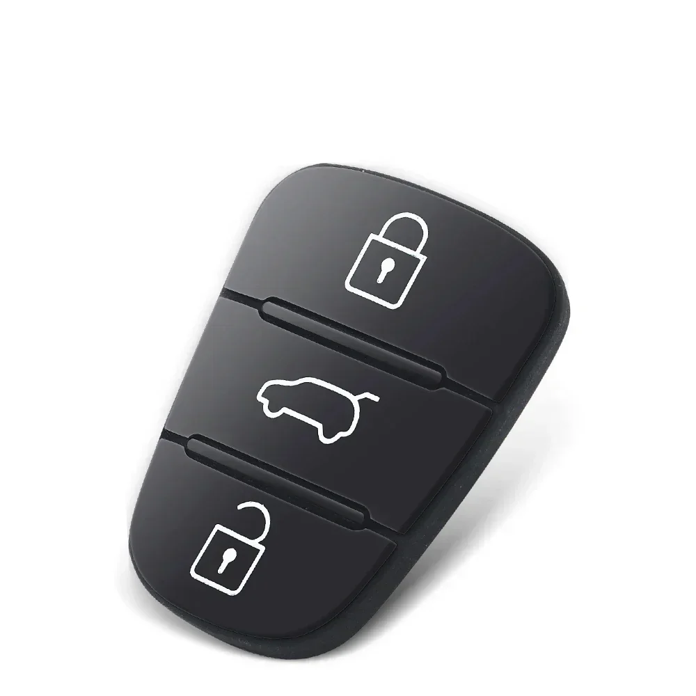 Custodia a 3 pulsanti per chiave in Silicone per auto per Hyundai I20 I30 IX35 I35 Solaris RIO Elantra per Kia K5 Verna Picanto Sportage Flip Car Lock - Image 4