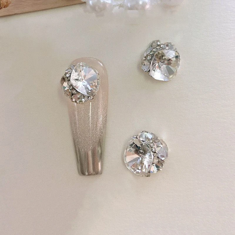 Resin Crystal Nail Art Rhinestones 3D Ballet Design French Manicure