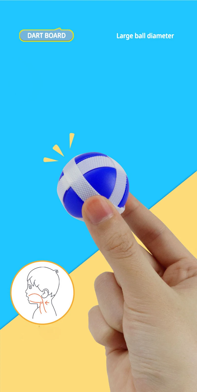 Mario Jouet Pour Enfants 3-8 Ans, 65cm Jeu De Fléchette Avec