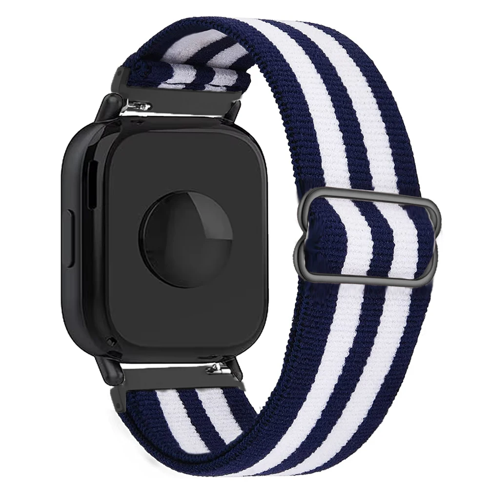 Breathable Adjustable Elastic Nylon Smartwatch Strap Bracelet