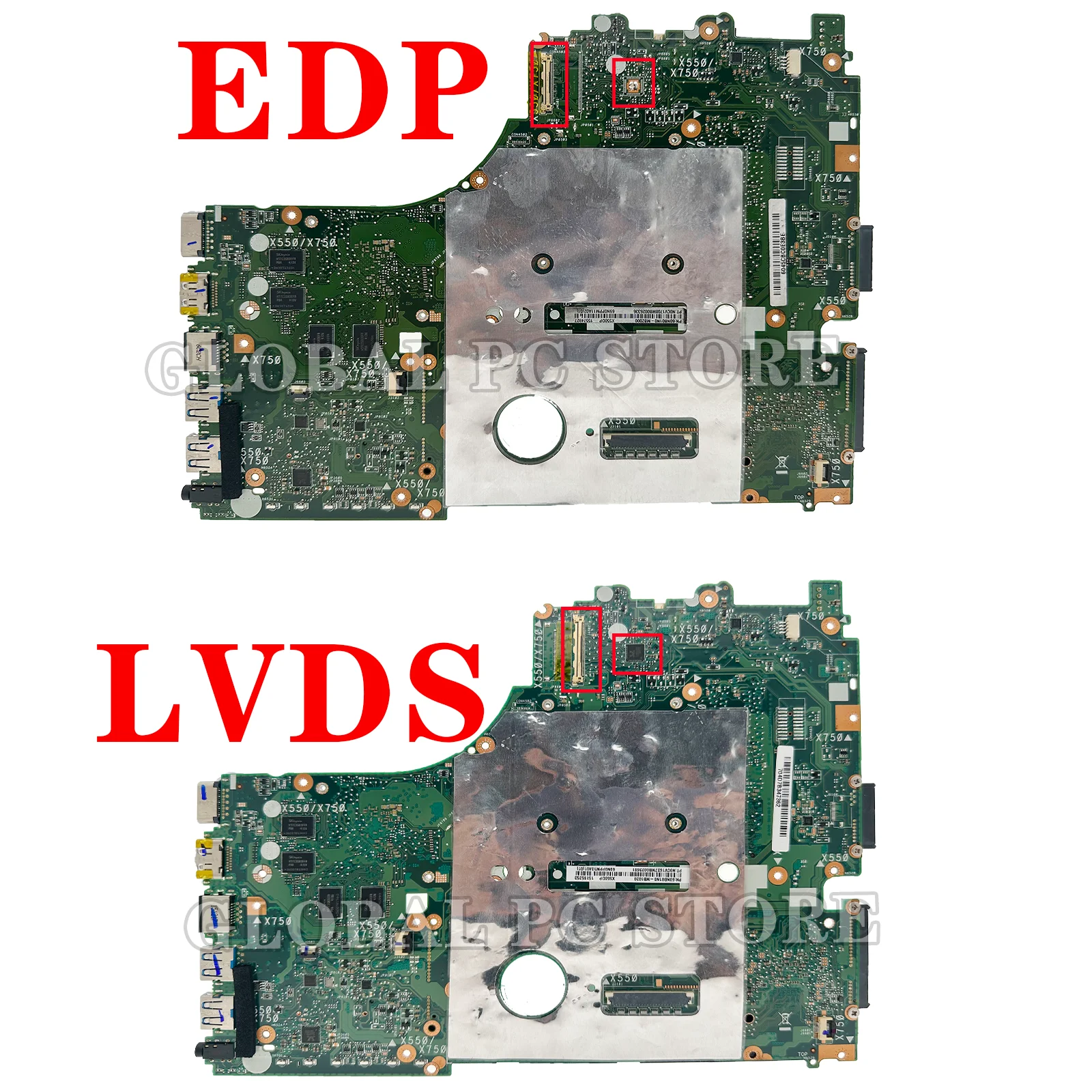 Placa-Mãe Portátil KEFU X550/X570 Para ASUS X550D X750D X550DP.