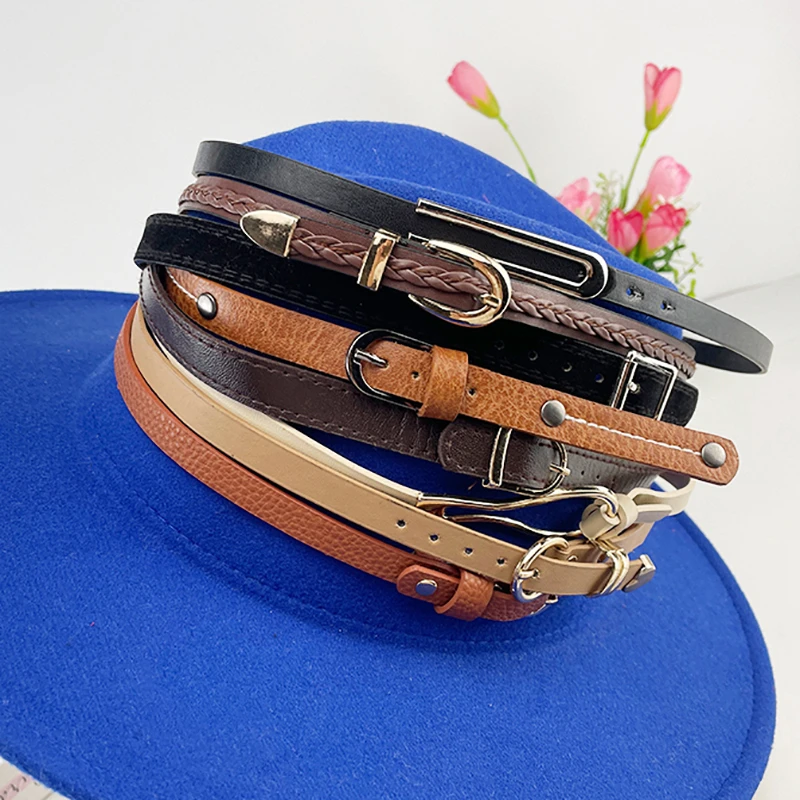 New Leather Hat Bands For Fedora Cowboy Hat Panama Band Accessories Collection Hatband Snap