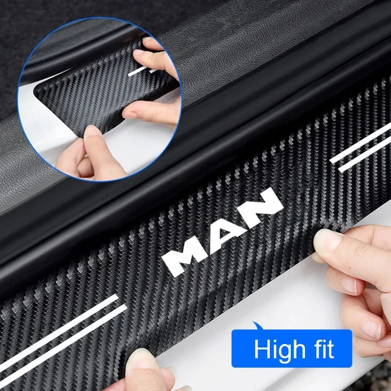 

for MAN series Dedicated Car threshold strip anti stepping protective strip trunk anti scratch sticker carbon fiber sticker MAN