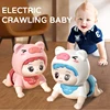 Baby Crawling Guide Toys Training Party Up Crawling Baby Electric Learning To Climb Music  Early Education Doll 3