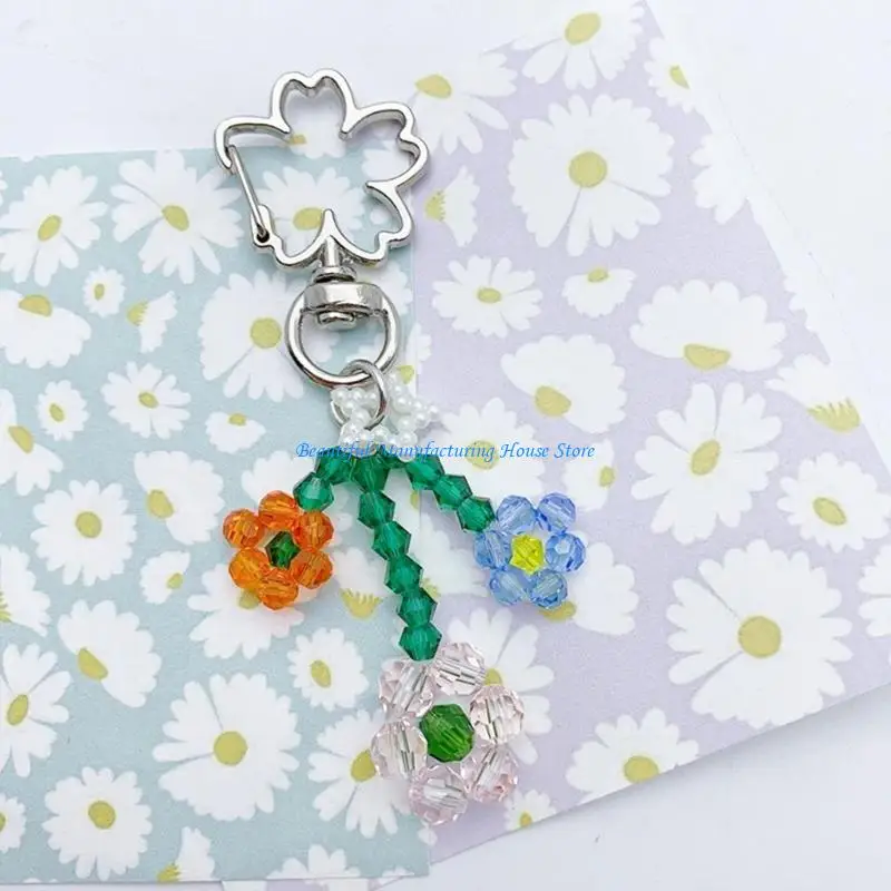 E56A Bag Accessoire Perlen Halter Perlen und Legierungsmaterial Geschenk für Modeliebhaber – Detail 8