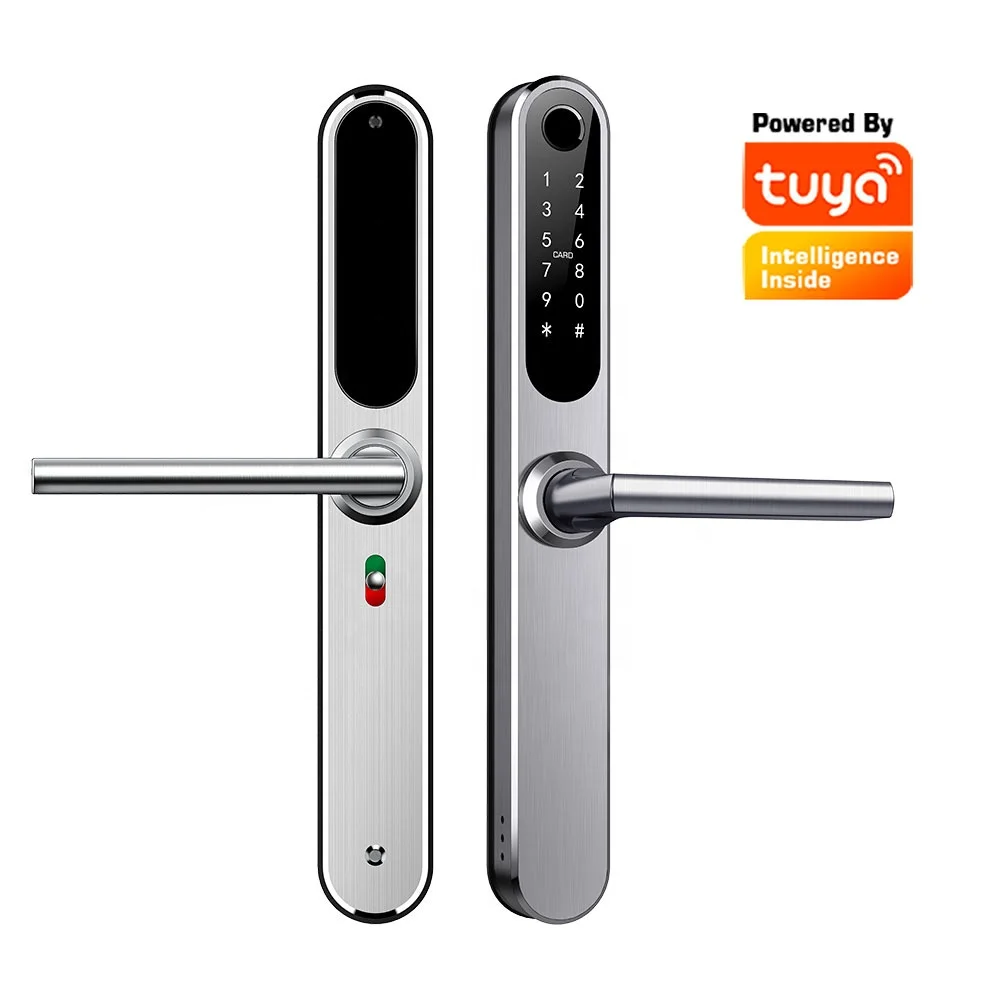 

Security Tuya Deadbolt Safe Digital Double Sided Outdoor Digital Auto Smart Biometric Fingerprint Door Lock