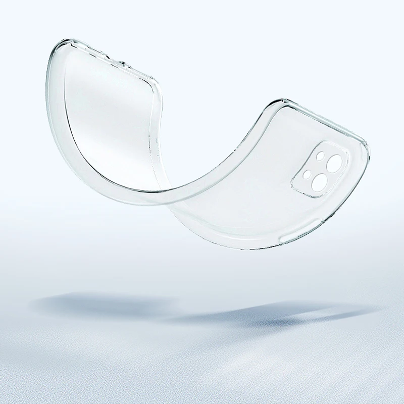 Transparent Soft TPU Silicone Phone Case - Ultra-Thin & Clear Protective Cover