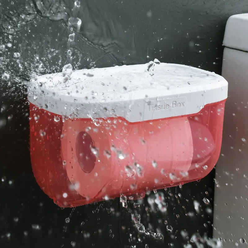 Waterproof Toilet Water Dispenser Toilet Paper Holder Bathroom Tissue Box with Top Storage Table Wall Paper Storage Box 1PC toilet paper holder tissue box tissue dispenser wet tissue storage box