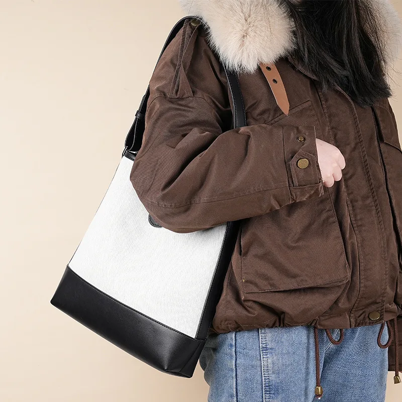 Shoulder Bag Cowhide Handbag Women's Crossbody Y2k True Leather Top Layer Chain Highquality Versatile Underarm Retro Fashion