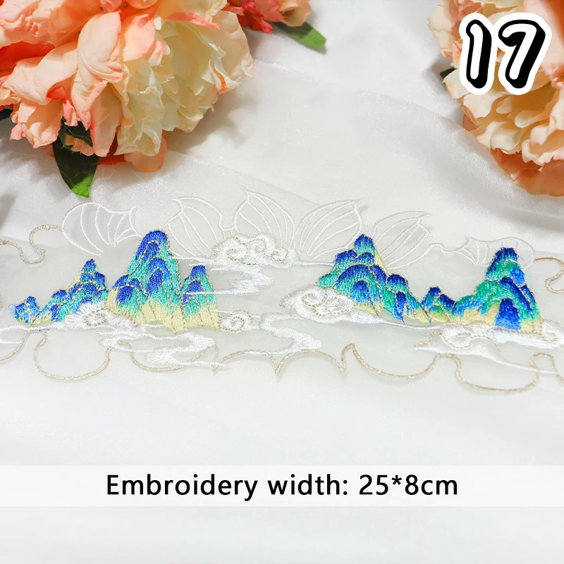 1pc Cute Strawberry Bunny Embroidered Patch Osmanthus Fragrans Strawberry Pattern Embroidery Applique for DIY Hanfu Dress Sewing