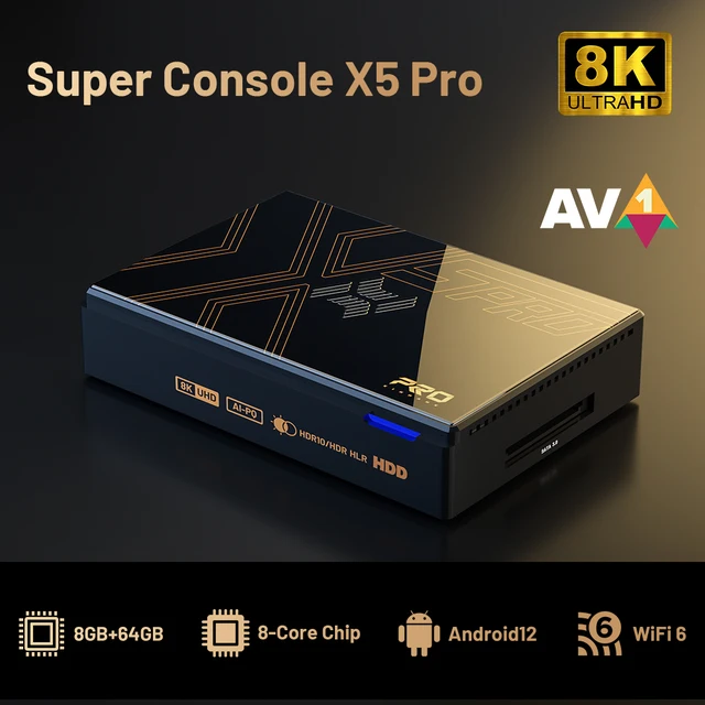 Kinhank Super Console X5 PRO | Retro Game Console with 4TB HDD | 16,000+ Games | PS2/Wii/SS/DC/N64 | Android 12 TV Box 2