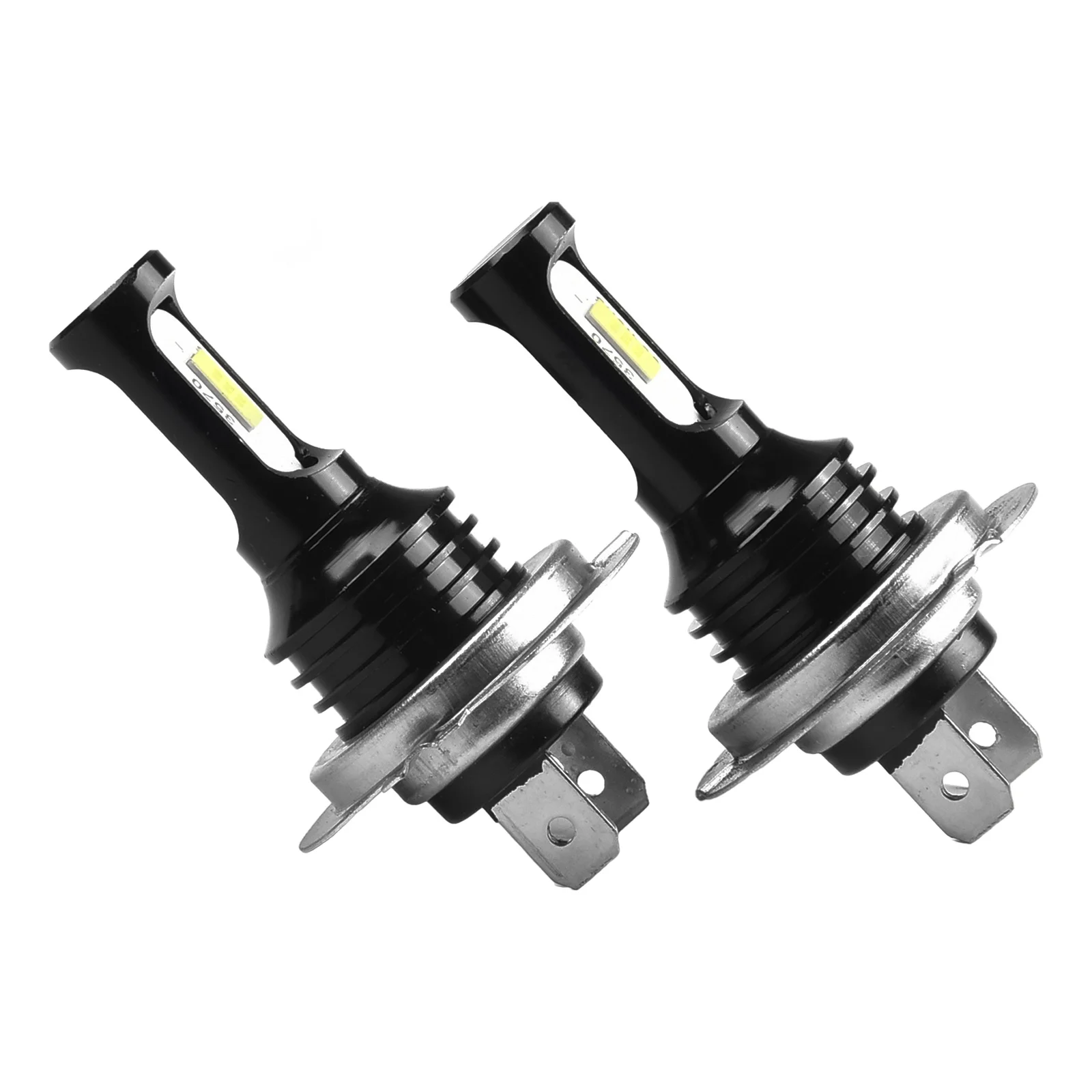 고품질 H7 헤드라이트 전구 백색광 12V-24V 4000LM 알루미늄 합금 블랙 헤드라이트 전구 IP68 자동차용
