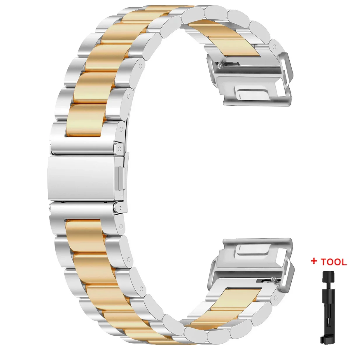 Stainless Steel Metal Watch Strap – Quick Easy Fit, 26/22mm
