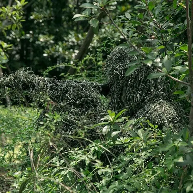 5pcs/set Camouflage Ghillie Suit Yowie Tactical Clothes Camo Suit for Hunting Paintball Ghillie Suit Men Hunting Clothes 6